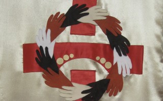 Detail from St David's Uniting Church Banner