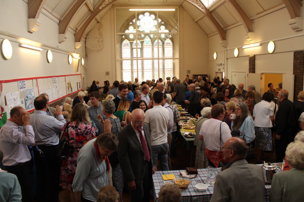 St. David's Uniting Church, Lunch in the Hall before the service - for visitors from London and all over the UK